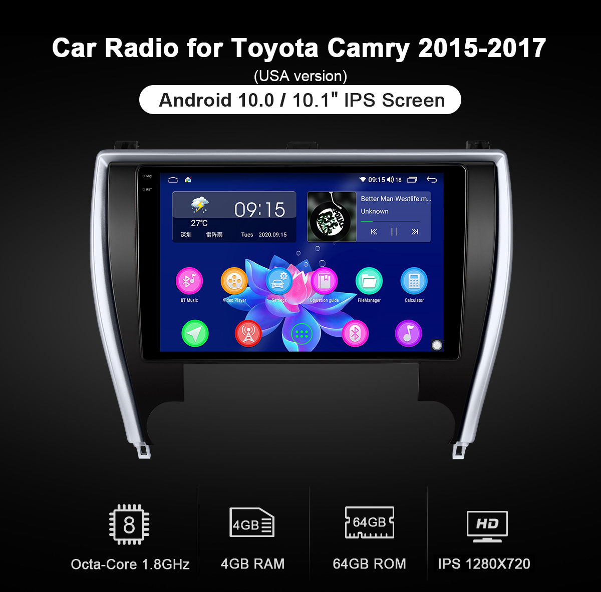 Carplay toyota camry